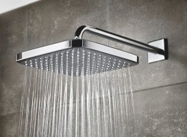 Душова система прихованого монтажу Grohe Grohtherm із Tempesta Cube 250 хром UA26415SC0
