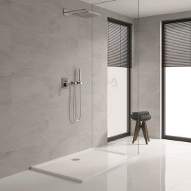 Душова система прихованого монтажу Grohe Eurocube з верхнім душем Rainshower Mono 310 Cube хром 25238000