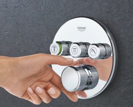Душева система прихованого монтажу Grohe QuickFix Grohtherm SmartControl з Vitalio Start 250 хром UA202801R3