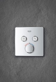 Душевая система скрытого монтажа Grohe QuickFix Grohtherm SmartControl с Vitalio Comfort 250 Cube хром UA202801C2