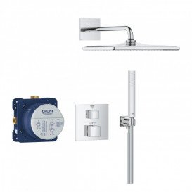 Душова система прихованого монтажу Grohe Grohtherm Cube з Rainshower Mono 310 Cube хром 34868000