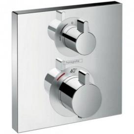 Душевая система скрытого монтажа с термостатом Hansgrohe Ecostat Square хром 2А131218