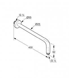 Душова система прихованого монтажу Kludi Pure&Easy з верхнім і ручним душем хром 376400565