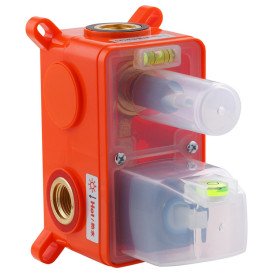 Душевая система скрытого монтажа Kroner KRP Edelstahl Kubus-SCH082 со смесителем нержавеющая сталь черный CV029972