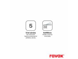 Душова система прихованого монтажу Ravak Spring з верхнім душем матовий чорний X070896