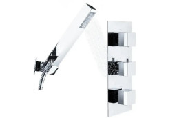 Душова система прихованого монтажу Rea Brito з термостатом хром REA-P0801KPL-D