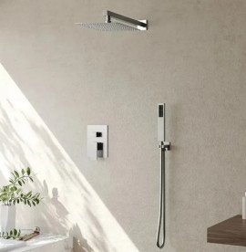 Душевая система скрытого монтажа Rea Fenix со смесителем хром REA-P8451