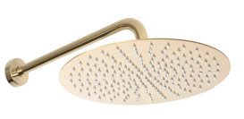 Душевая система скрытого монтажа Rea Lungo c термостатом золото REA-P8550