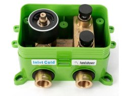 Душова система прихованого монтажу Rea Verso із змішувачем матове золото REA-P9150