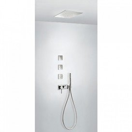 Душевая система скрытого монтажа Tres 3V с тремя боковыми форсунками хром 21027309