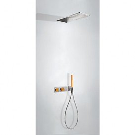 Душова система прихованого монтажу Tres Block System colors термостатична помаранчевий/хром 20735202NA