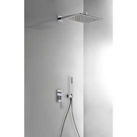 Душова система Tres Slim-Tres з верхнім і ручним душем хром 20218006