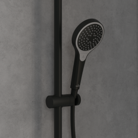 Душевая система Villeroy & Boch Verve Showers с термостатом матовый черный TVS109005000K5