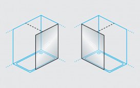 Душова стінка Kolpa San Calypso WO 120-UNI SBR 120х200 см профіль срібло/прозоре скло Clean Coat 517550