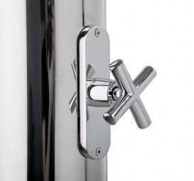 Душова стійка AMA Hera вулична одновентильна зі змішувачем нержавіюча сталь полірований ER1020L