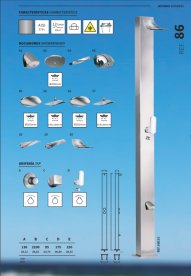 Душова стійка AQA вулична одновентильна з верхнім душем нержавіюча сталь сірий 86A20