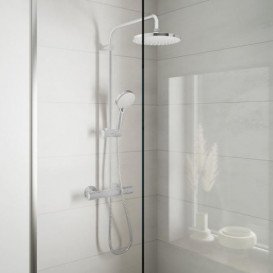 Душова стійка для душа Hansgrohe Vernis Blend Showerpipe 200 1jet з термостатом хром 26276000