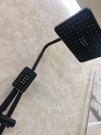 Душова стійка для душа Vema Wellness з термостатом чорний матовий V08232F0202