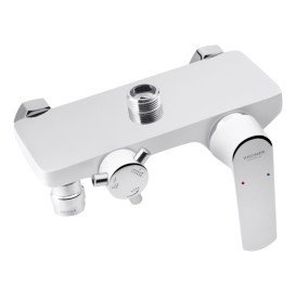 Душова стійка для ванни Kroner KRP Armada-W063 із змішувачем хром/білий CV024315