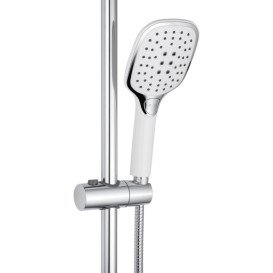 Душова стійка для ванни Kroner KRP Armada-W063 із змішувачем хром/білий CV024315