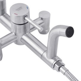 Душова стійка для ванни Kroner KRP Edelstahl Klassisch-ESG063 із змішувачем нікель CV022977
