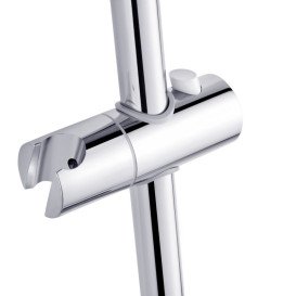 Душевая стойка для ванны Kroner KRP Essen-W063 со смесителем и душевым гарнитуром хром/белый CV024318