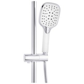 Душевая стойка для ванны Kroner KRP Essen-W063 со смесителем и душевым гарнитуром хром/белый CV024318