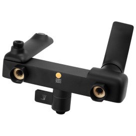 Душевая стойка для ванны Kroner KRP Graz-SCH063 со смесителем черный CV031332