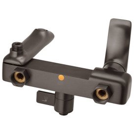 Душевая стойка для ванны Kroner KRP Graz-GRP063 со смесителем графит CV031333