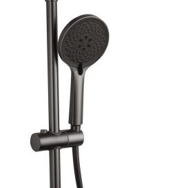 Душевая стойка для ванны Kroner KRP Graz-GRP063 со смесителем графит CV031333