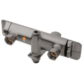 Душова стійка для ванни Kroner KRP Makon-GRP063T зі змішувачем та душовим гарнітуром графіт CV033859