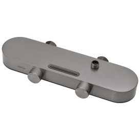 Душова стійка для ванни Kroner KRP Makon-GRP0637 із змішувачем та душовим гарнітуром графіт CV035369