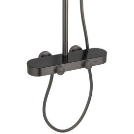 Душова стійка для ванни Kroner KRP Makon-GRP0637 із змішувачем та душовим гарнітуром графіт CV035369