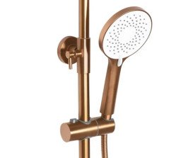 Душова стійка для ванни Rea Avalon із змішувачем матова мідь REA-P2418