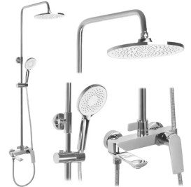 Душевая стойка для ванны Rea Avalon со смесителем хром REA-P8699