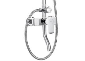 Душова стійка для ванни Rea Bloom зі змішувачем хром REA-P9527