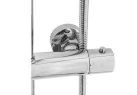 Душова стійка для ванни Rea Lungo з термостатом хром REA-P6607