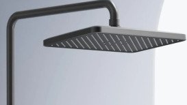 Душова стійка для ванни Rea Pedro з термостатом графіт REA-P0896