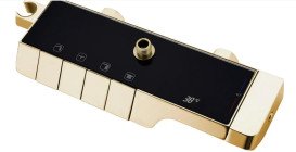 Душевая стойка для ванны Rea Rob с термостатом золото REA-P6625