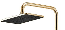 Душевая стойка для ванны Rea Rob с термостатом золото REA-P6625