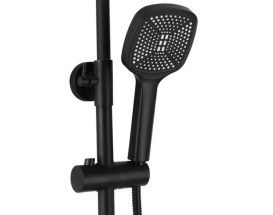 Душова стійка для ванни Rea Storm із змішувачем чорний REA-P9533