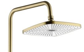 Душевая стойка для ванны Rea Storm со смесителем матовое золото REA-P9536