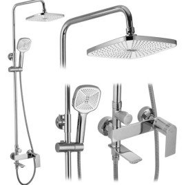 Душова стійка для ванни Rea Storm зі змішувачем хром REA-P4882