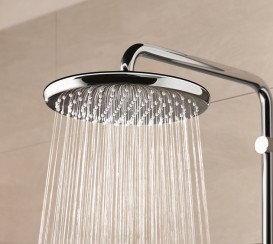 Душова стійка Grohe Quickfix Vitalio Start System 250 з верхнім та ручним душем хром 26817000