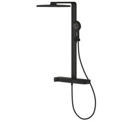 Душова стійка Grohe Rainshower Aqua Pure з термостатом фантомний чорний 100962KF00