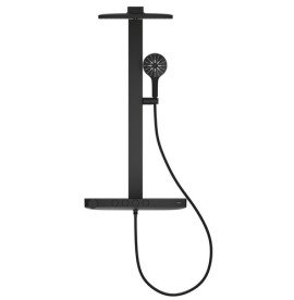 Душова стійка Grohe Rainshower Aqua Pure з термостатом фантомний чорний 100962KF00