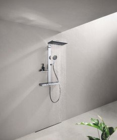 Душова стійка Grohe Rainshower Aqua Pure з термостатом хром/чорний 100962KI00