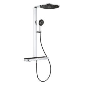 Душова стійка Grohe Rainshower Aqua Pure з термостатом хром/чорний 101680KI00