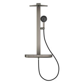 Душова стійка Grohe Rainshower Aqua Pure із термостатом графіт темний матовий 100964AL00