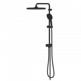 Душова стійка Grohe Tempesta System 250 Cube з верхнім та ручним душем чорний матовий 269772431